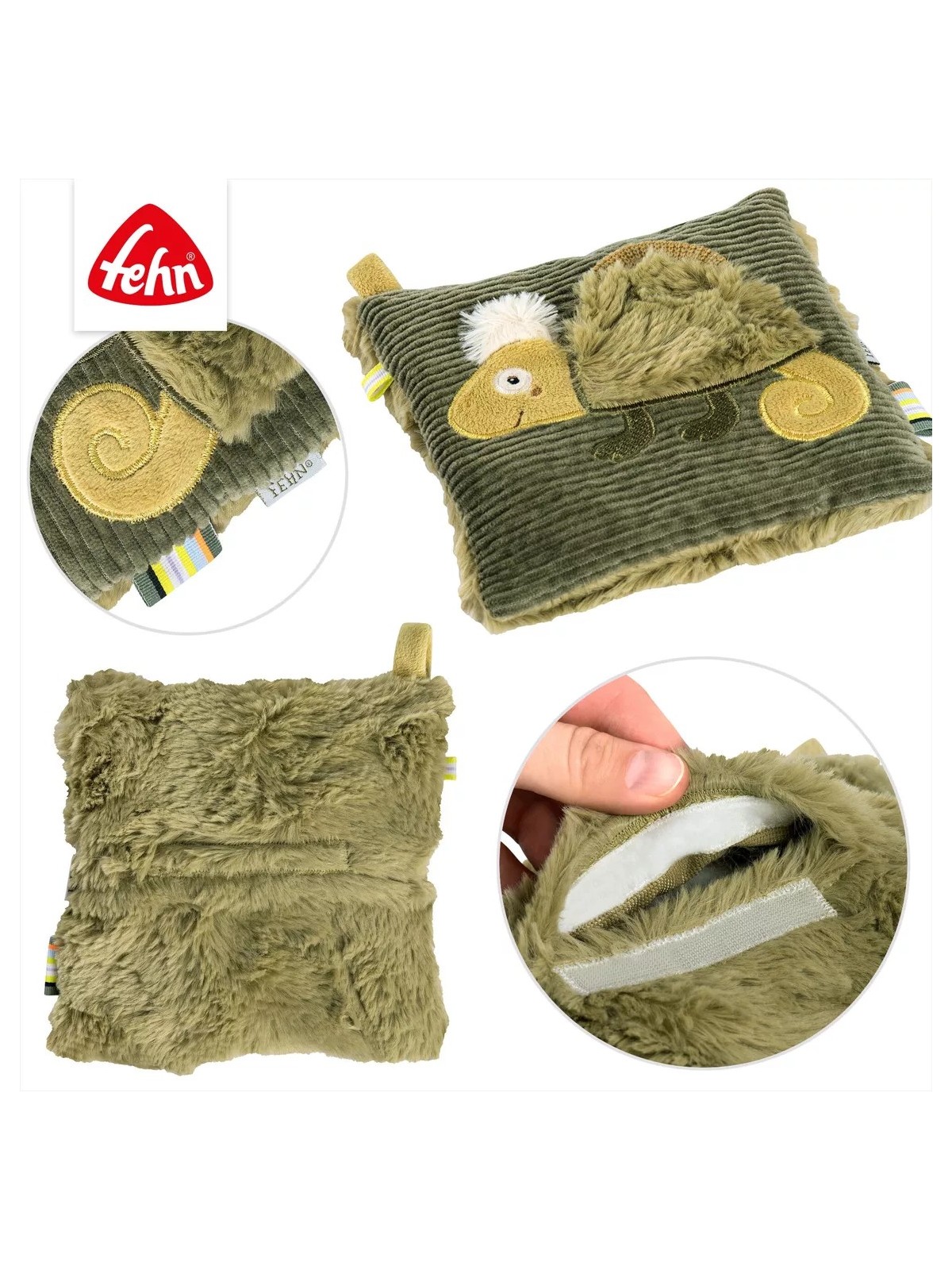 Coussin-bouillote, ami-câlin Caméléon - Fehn