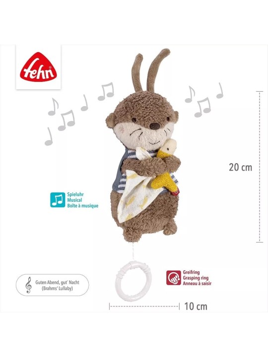 Peluche musicale, Loutre - Fehn Peluche musicale, Loutre - Fehn