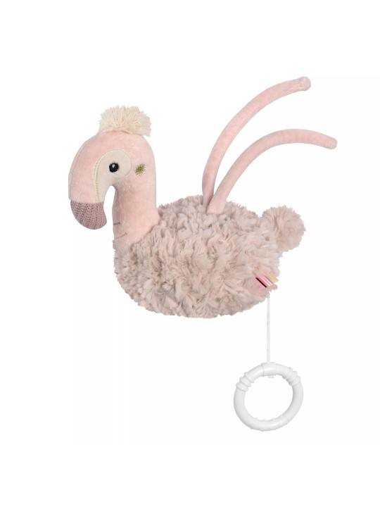 Peluche musicale, Flamant rose - Fehn Peluche musicale, Flamant rose - Fehn