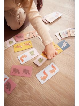 Jeu de dominos 28 pièces, Animaux nordique - Filibabba