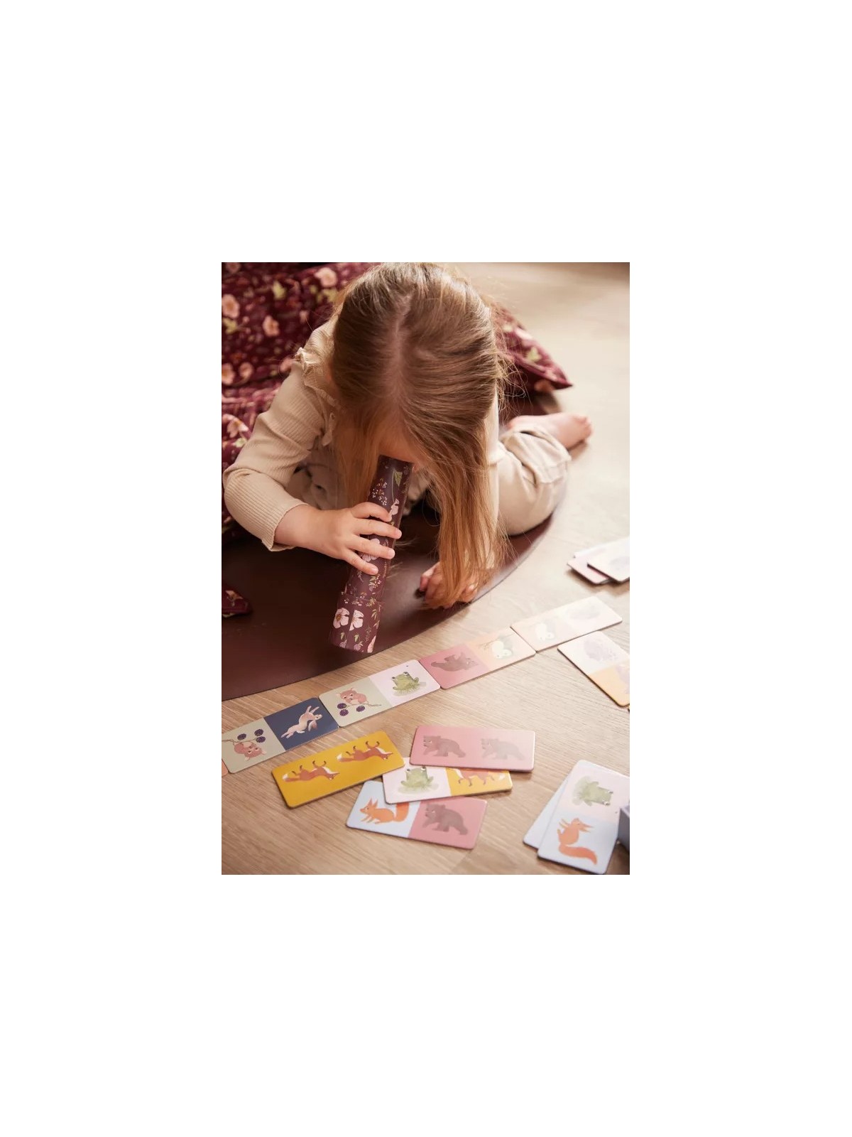 Jeu de dominos 28 pièces, Animaux nordique - Filibabba