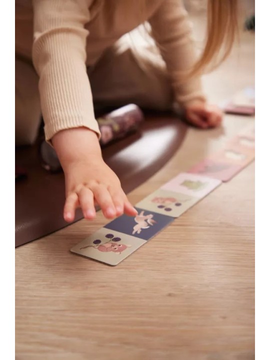 Jeu de dominos 28 pièces, Animaux nordique - Filibabba