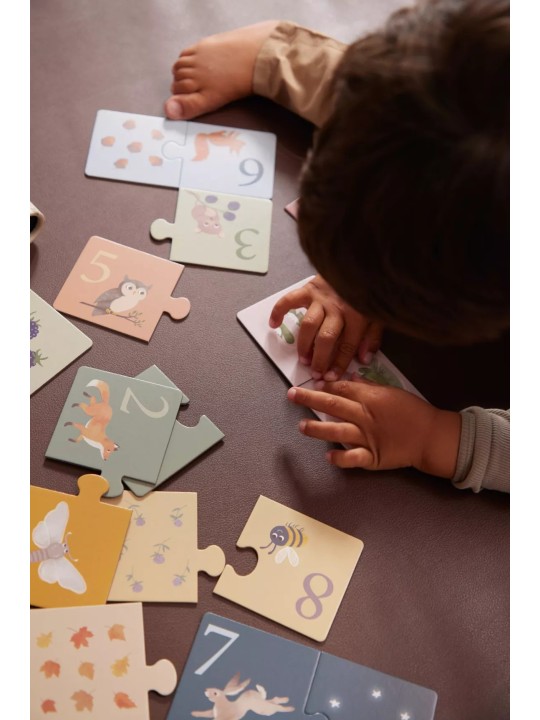 Puzzle "J'apprends à compter", Animaux nordiques - Filibabba Puzzle "J'apprends à compter", Animaux nordiques - Filibabba