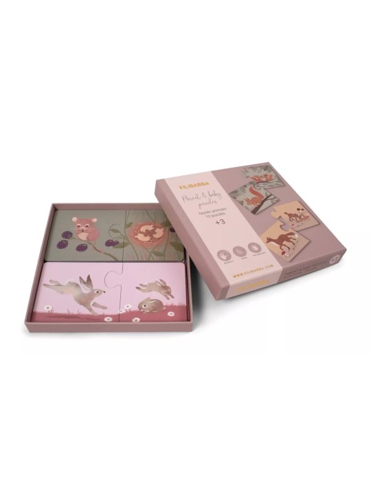 Puzzle "Maman et ses bébés", Animaux nordiques - Filibabba