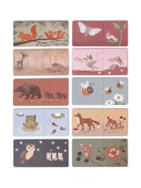 Puzzle "Maman et ses bébés", Animaux nordiques - Filibabba