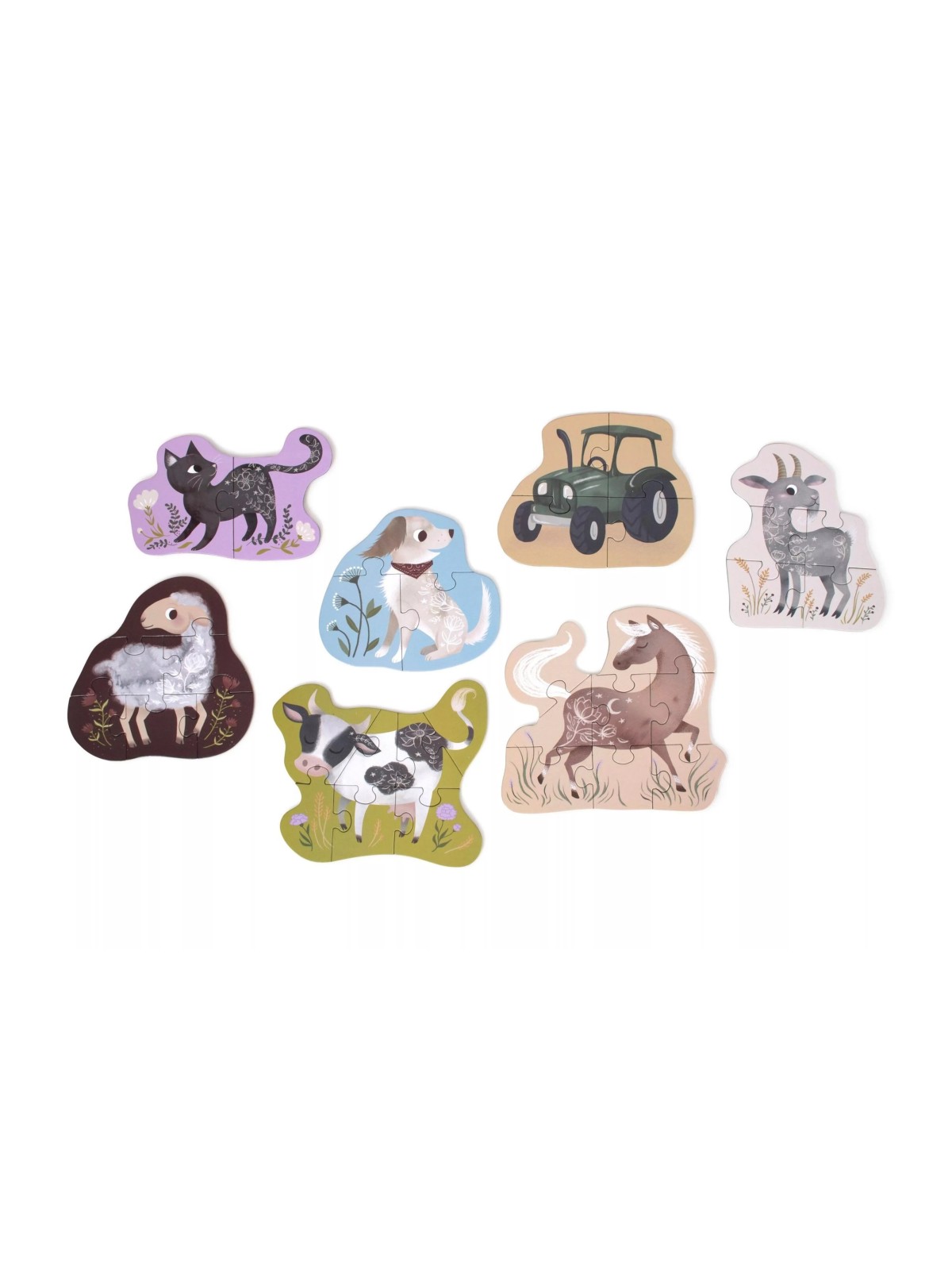 Puzzles, Animaux de la ferme - Filibabba