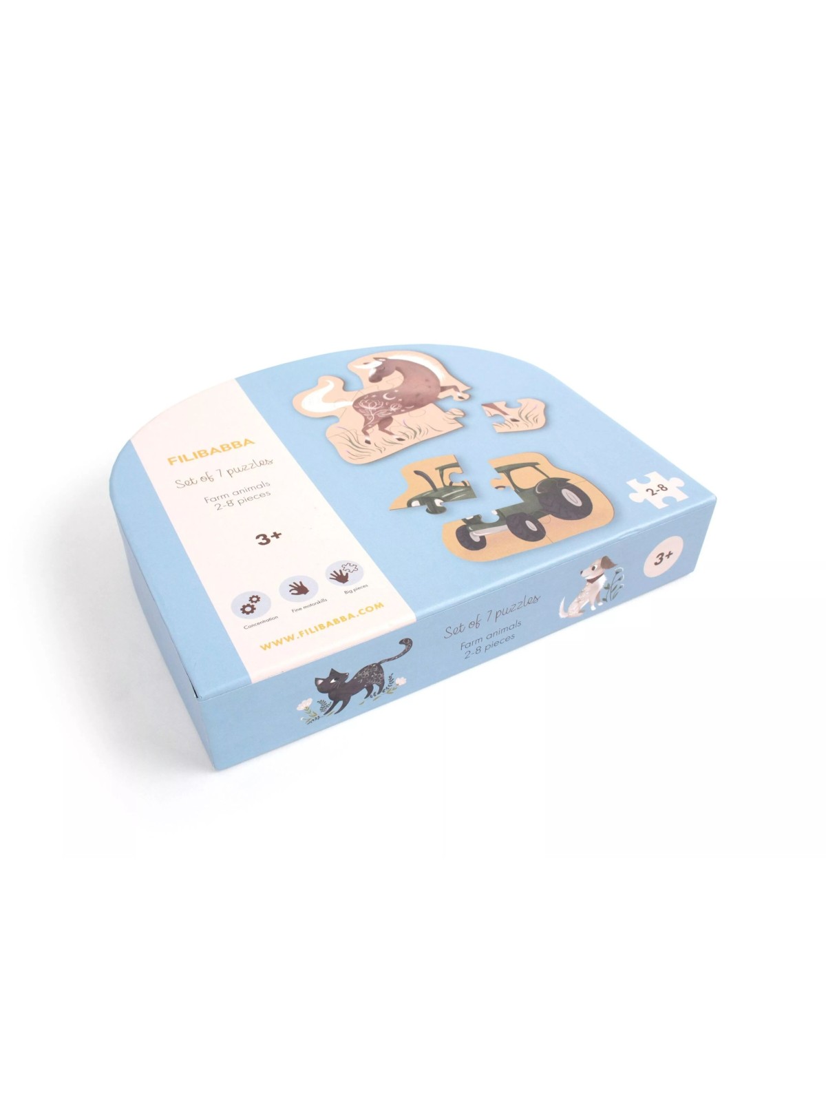 Puzzles, Animaux de la ferme - Filibabba