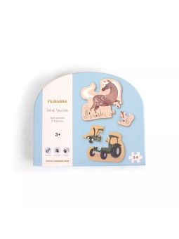 Puzzles, Animaux de la ferme - Filibabba