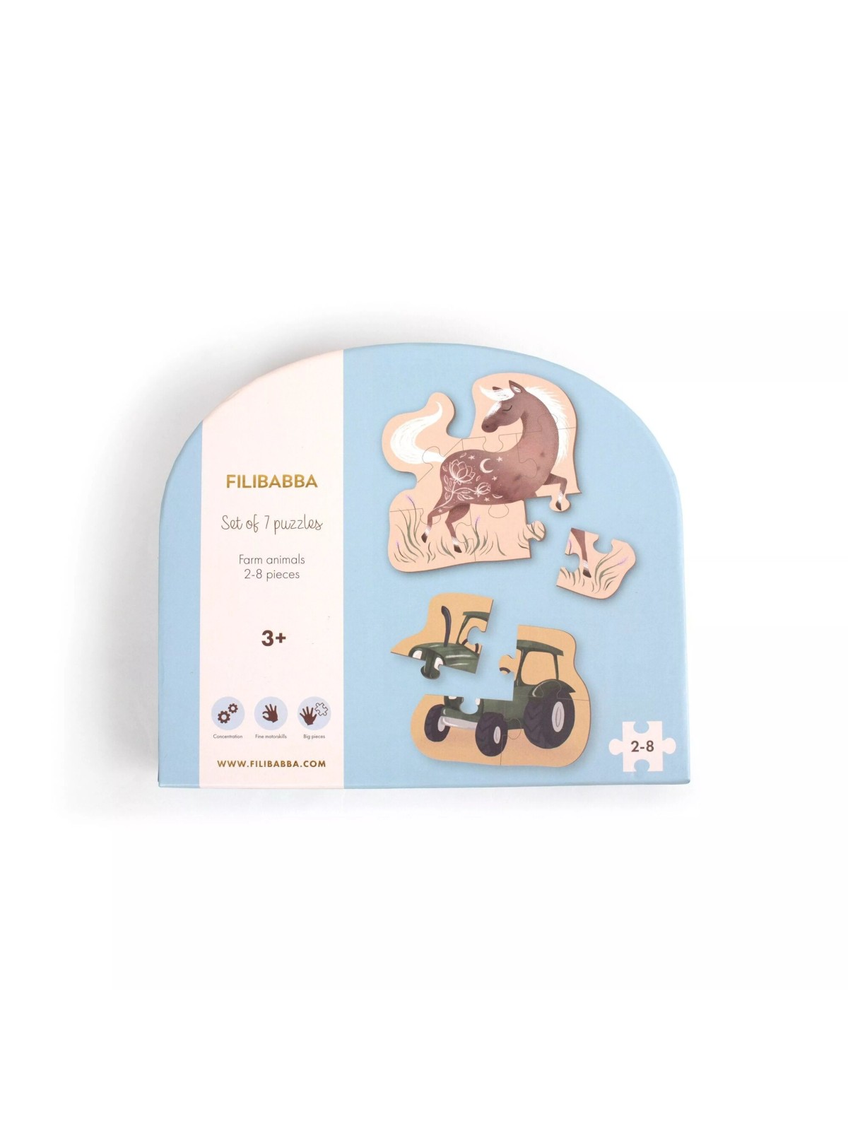 Puzzles, Animaux de la ferme - Filibabba