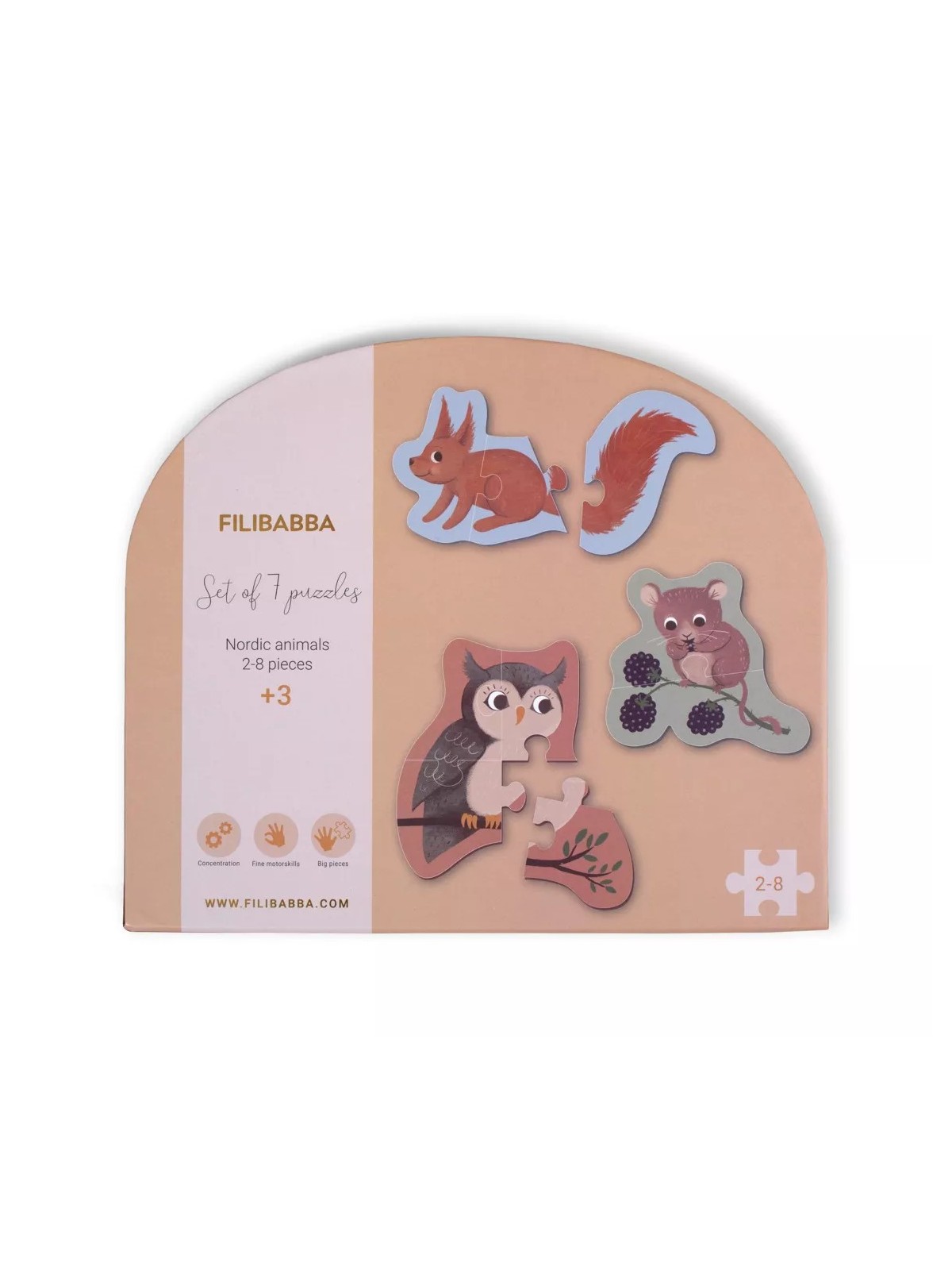Puzzles, Animaux nordique - Filibabba