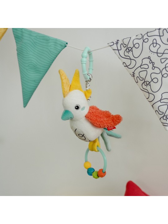 Peluche musicale, Cacatoès - Fehn Peluche musicale, Cacatoès - Fehn