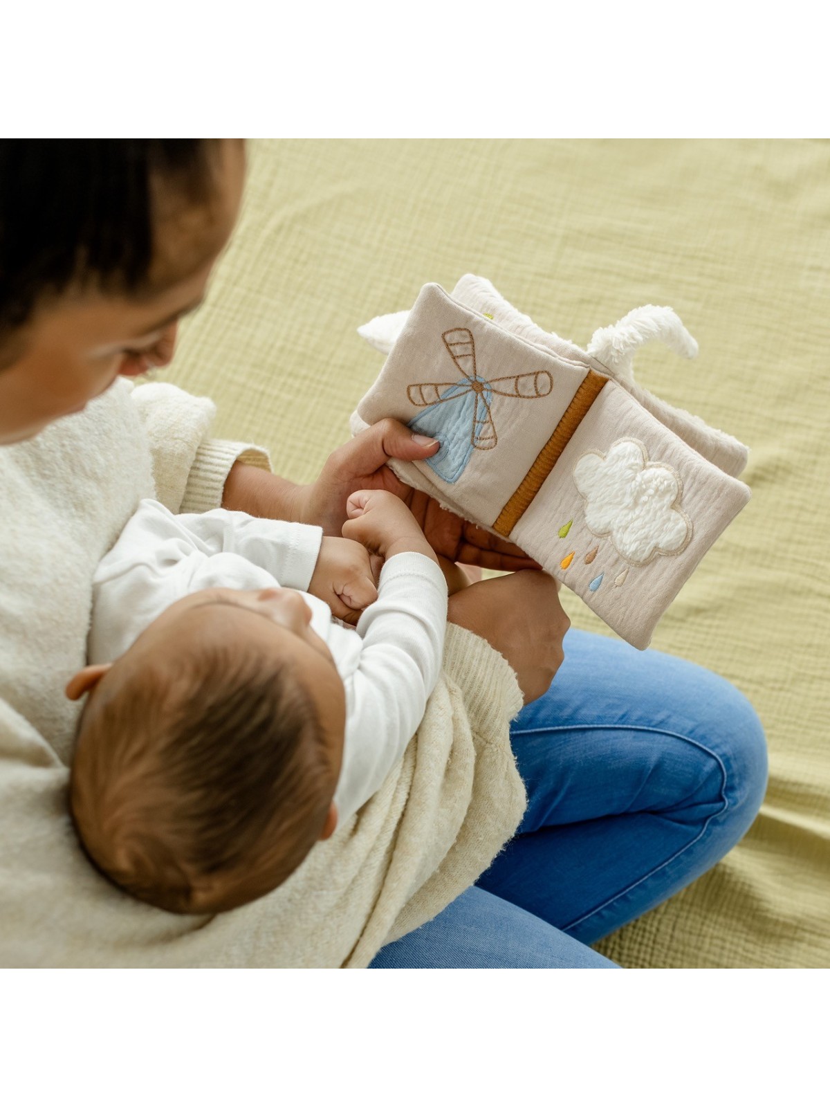 Livre en tissu, Mouton - Fehn