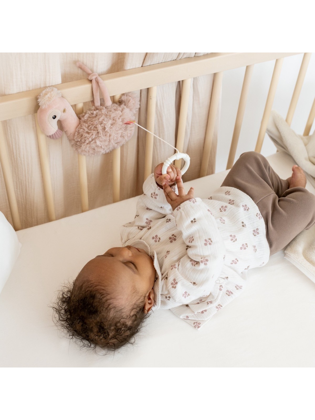 Peluche musicale, Flamant rose - Fehn