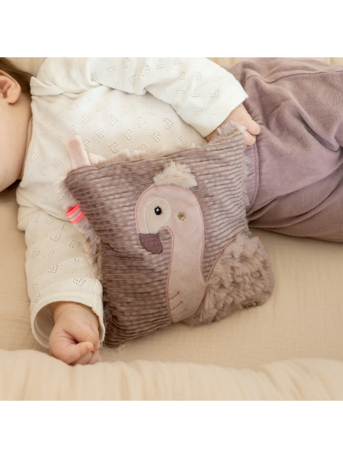 Coussin-bouillote, ami-câlin Flamant rose - Fehn