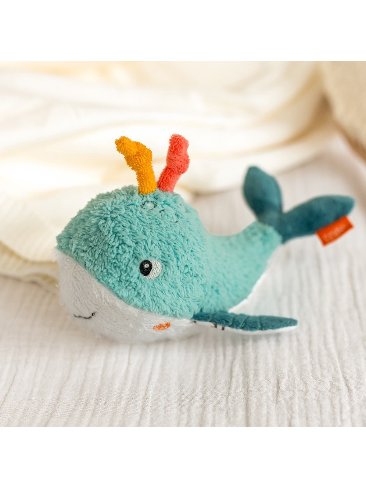 Animal de bain Baleine Fehn – Jouet sensoriel et flottant pour bébé