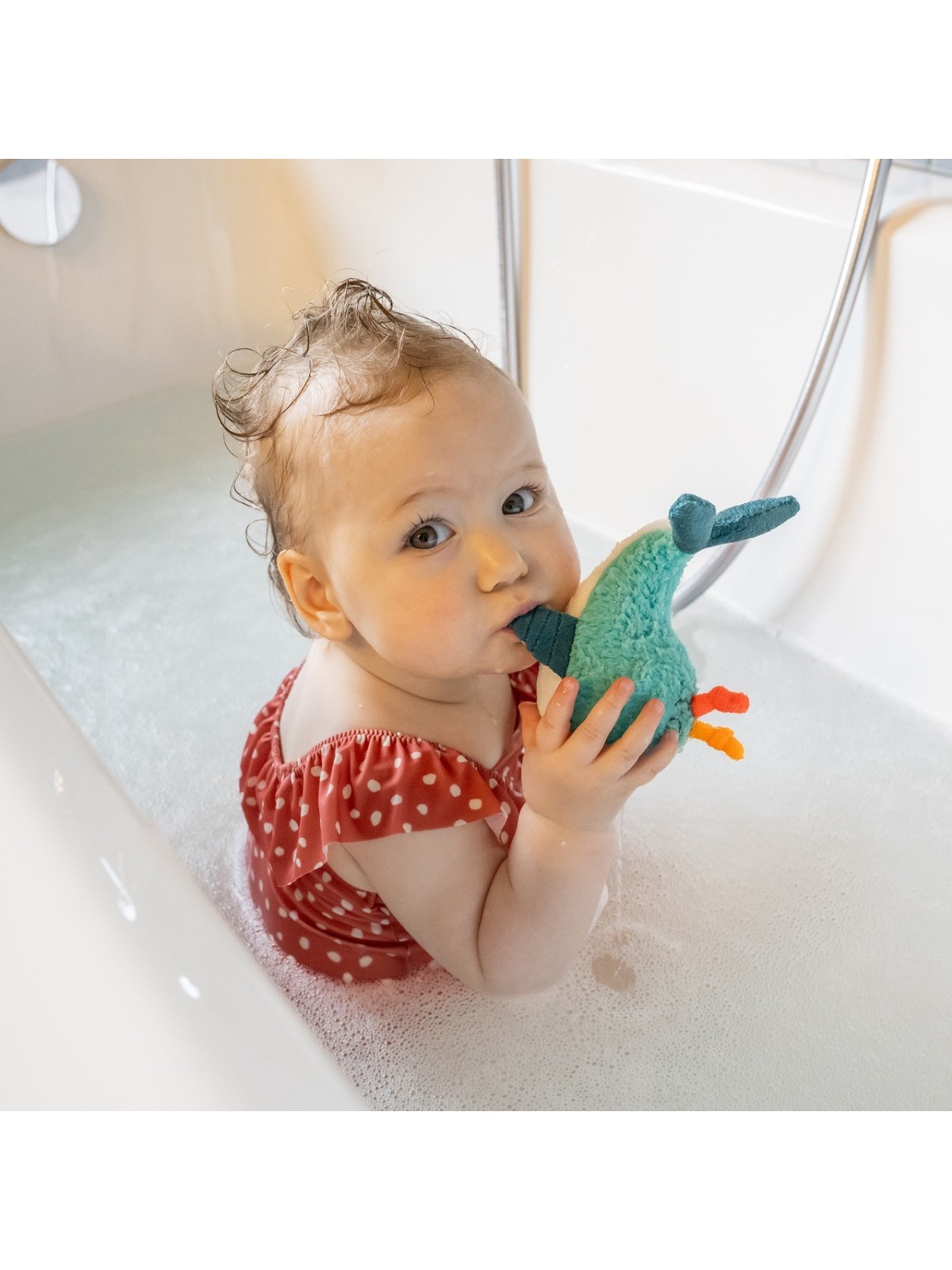 Animal de bain Baleine Fehn – Jouet sensoriel et flottant pour bébé