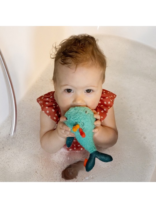 Animal de bain Baleine Fehn – Jouet sensoriel et flottant pour bébé
