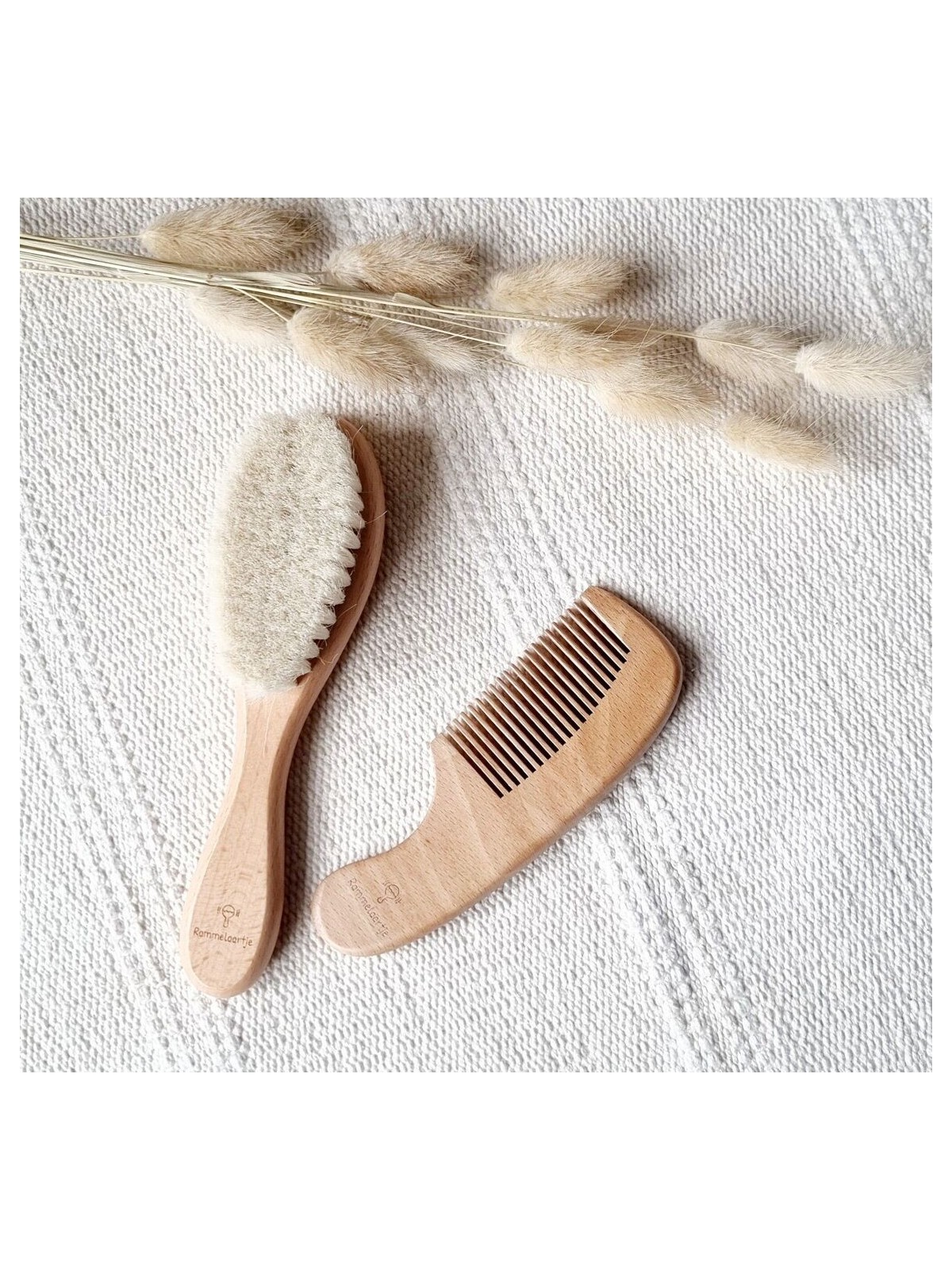 Set brosse et peigne en bois - Rammelaartje