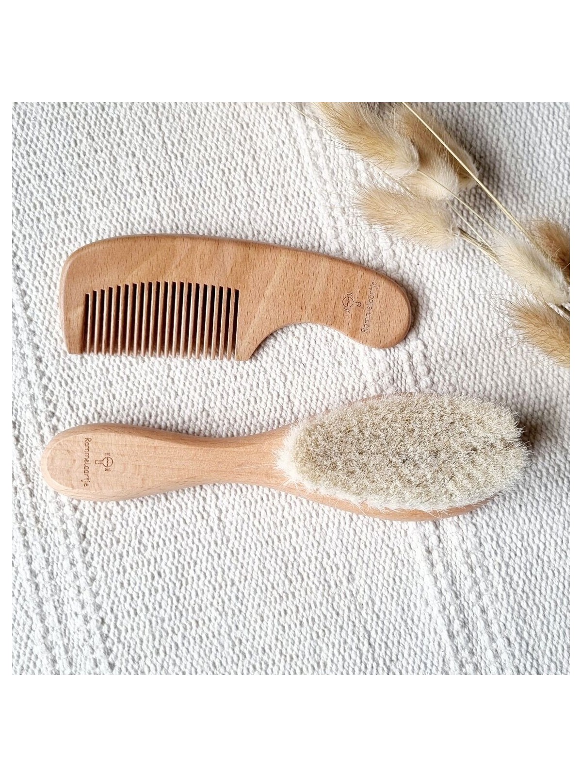 Set brosse et peigne en bois - Rammelaartje