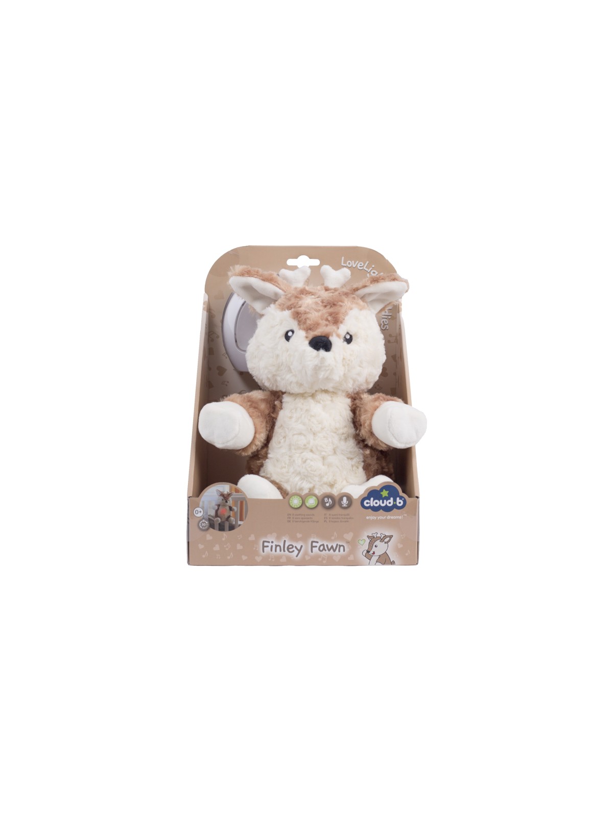 Peluche veilleuse, Finley le faon - Lovelight - Cloud B