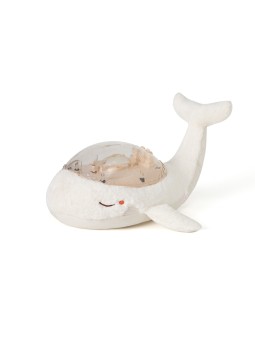 Tranquil Whale™ Baleine tranquille, Veilleuse et projection - Blanche - CloudB