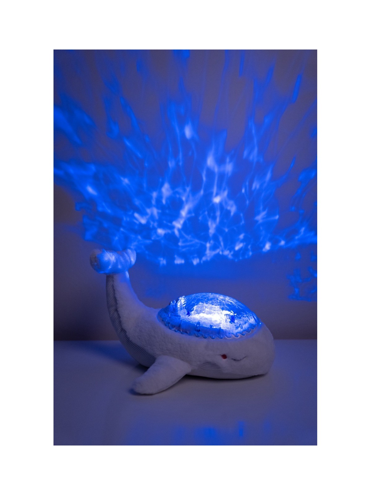 Tranquil Whale™ Baleine tranquille, Veilleuse et projection - Blanche - Little Dutch