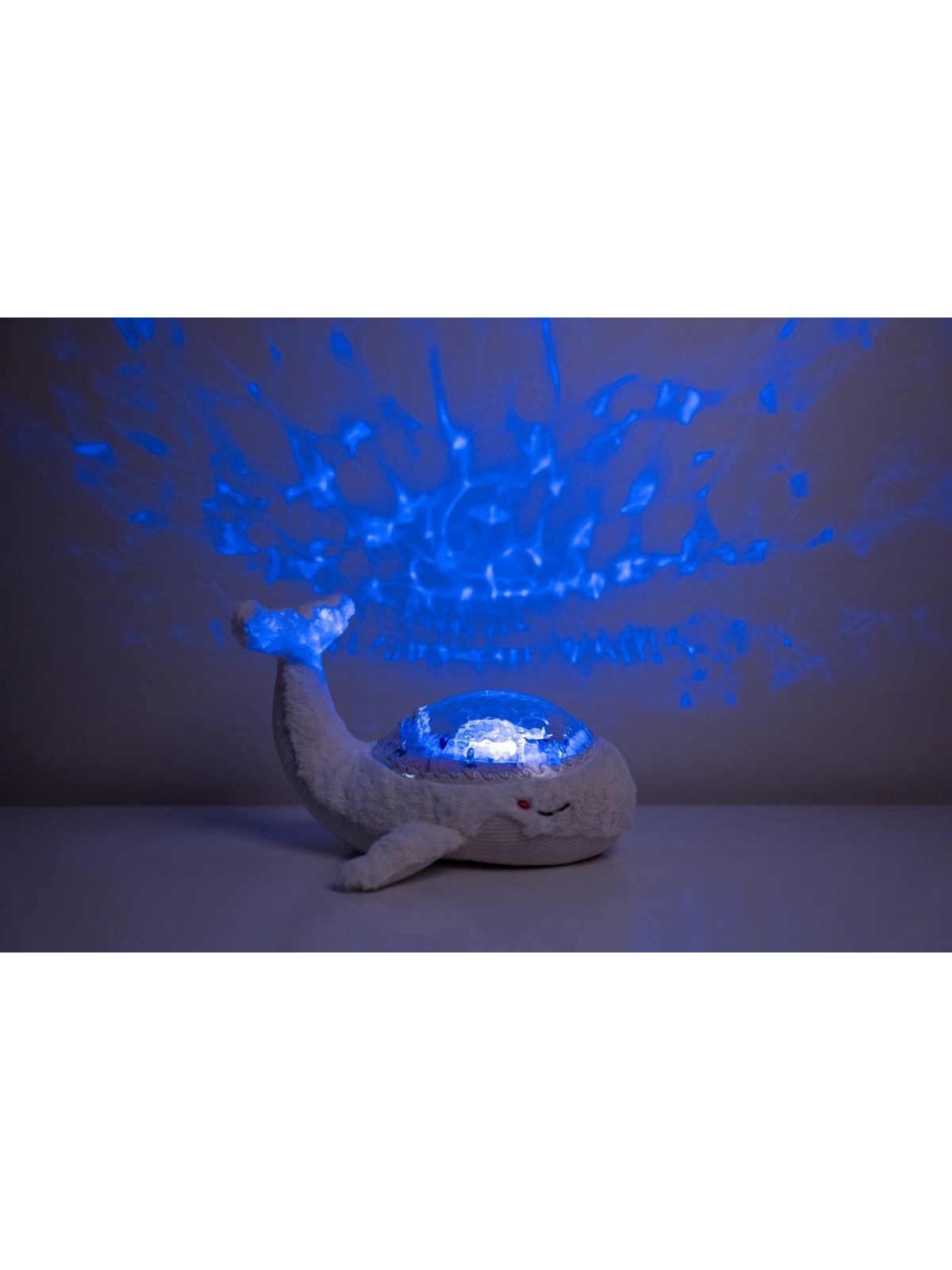 Tranquil Whale™ Baleine tranquille, Veilleuse et projection - Blanche - Little Dutch