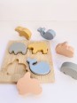 Puzzle animaux, bois et silicone - Les Petits Citrons