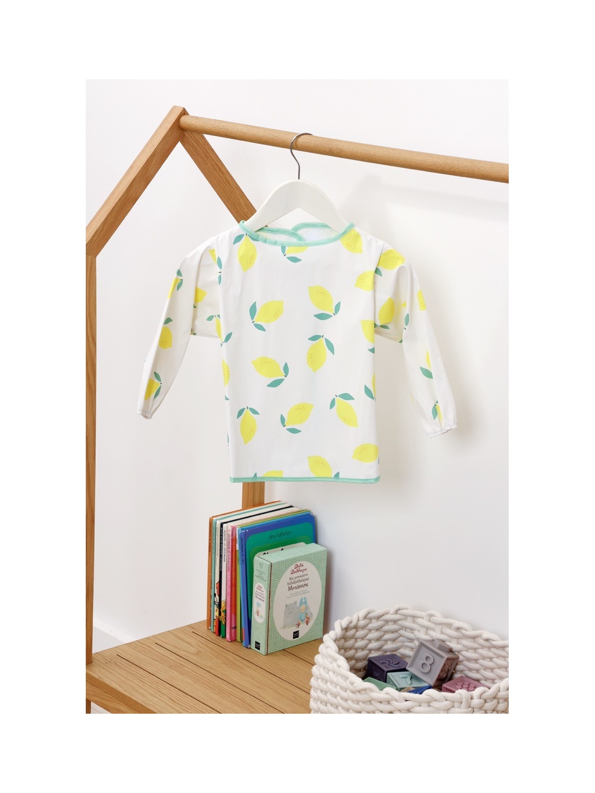 Tablier bavoir imperméable, Happy Lemon - Babytolove