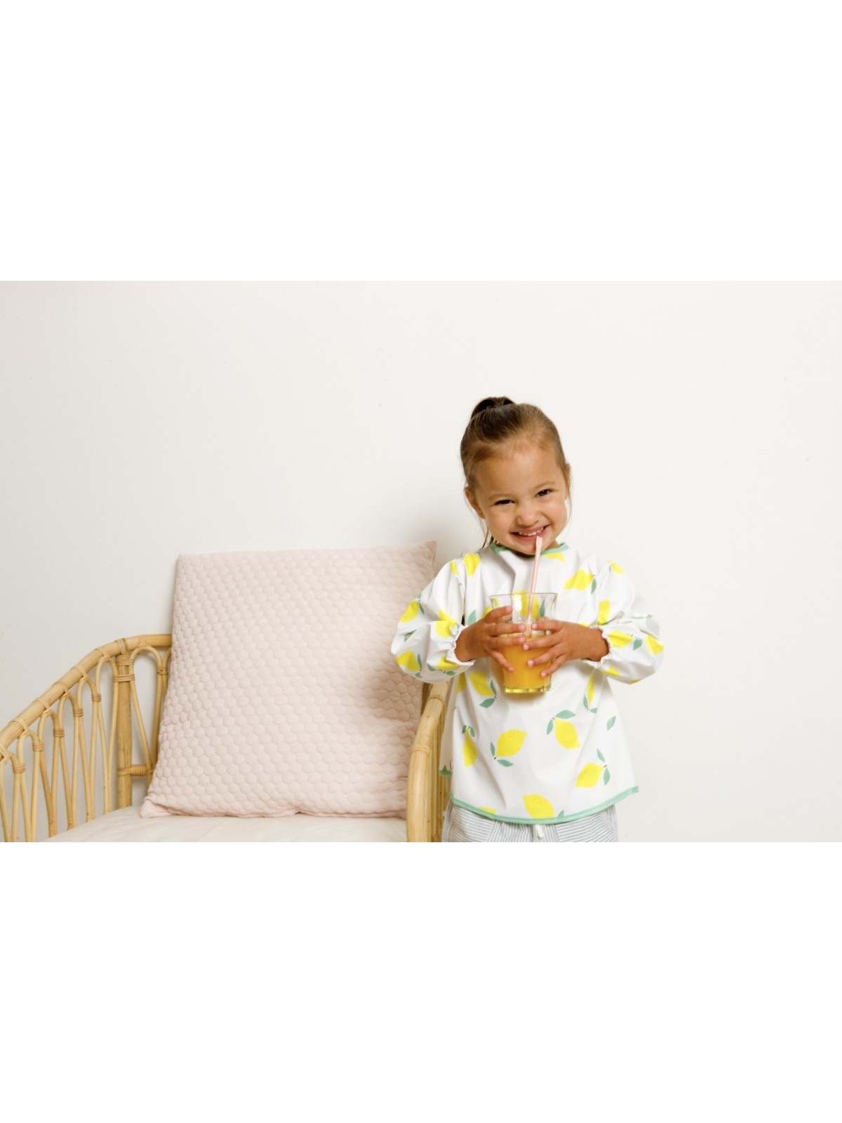 Tablier bavoir imperméable, Happy Lemon - Babytolove