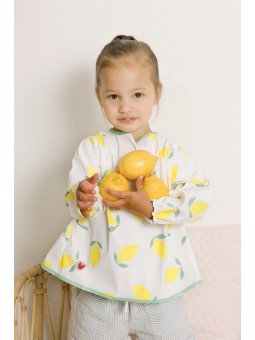 Tablier bavoir imperméable, Happy Lemon - Babytolove