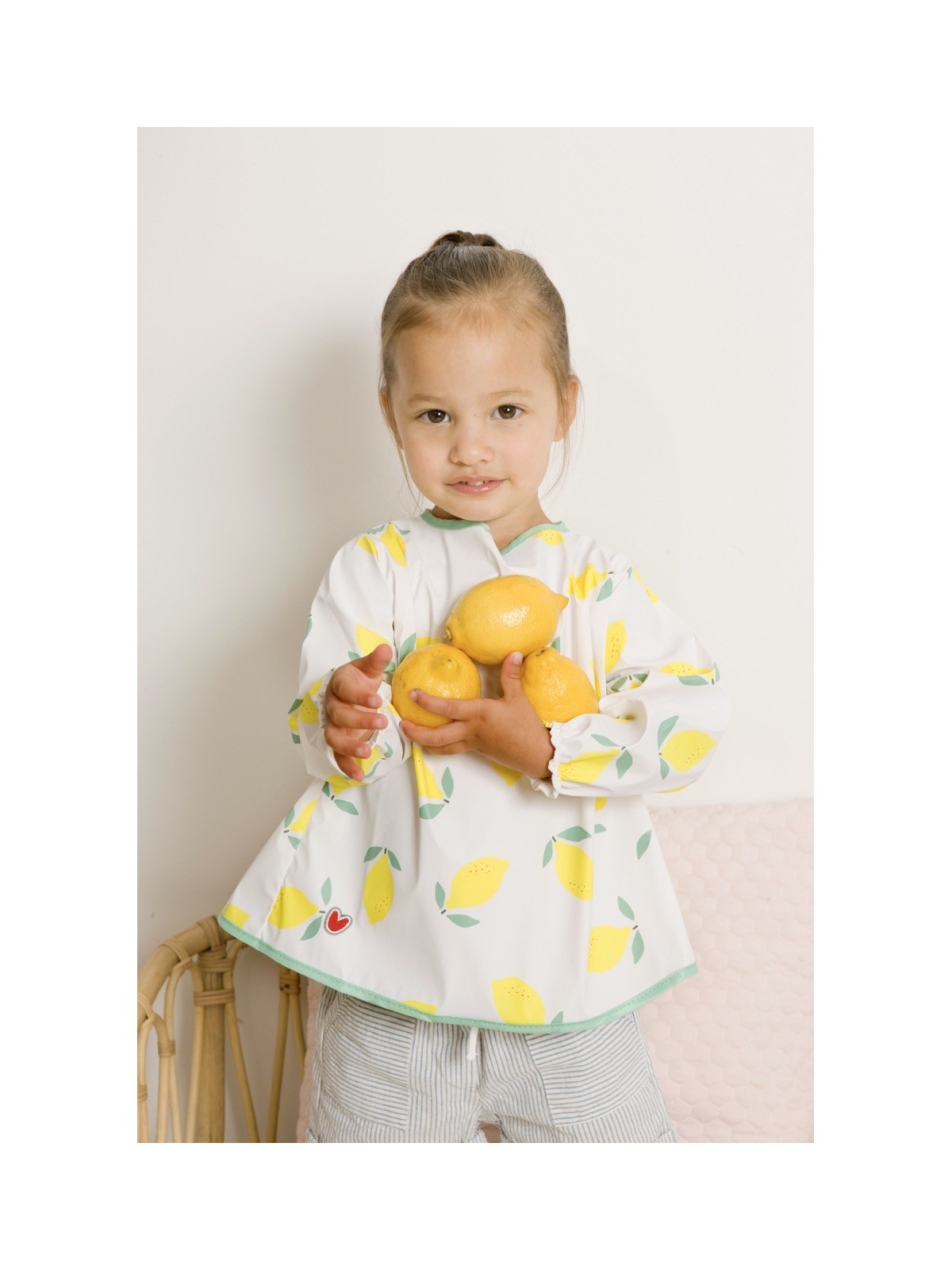 Tablier bavoir imperméable, Happy Lemon - Babytolove