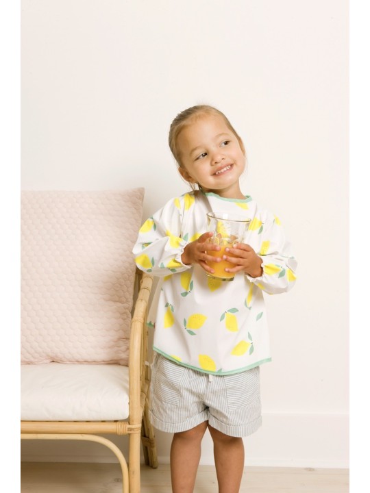 Tablier bavoir imperméable, Happy Lemon - Babytolove