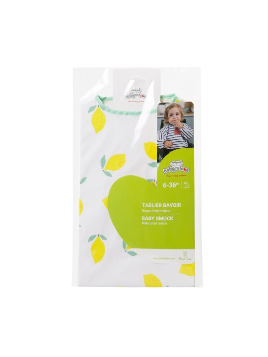 Tablier bavoir imperméable, Happy Lemon - Babytolove