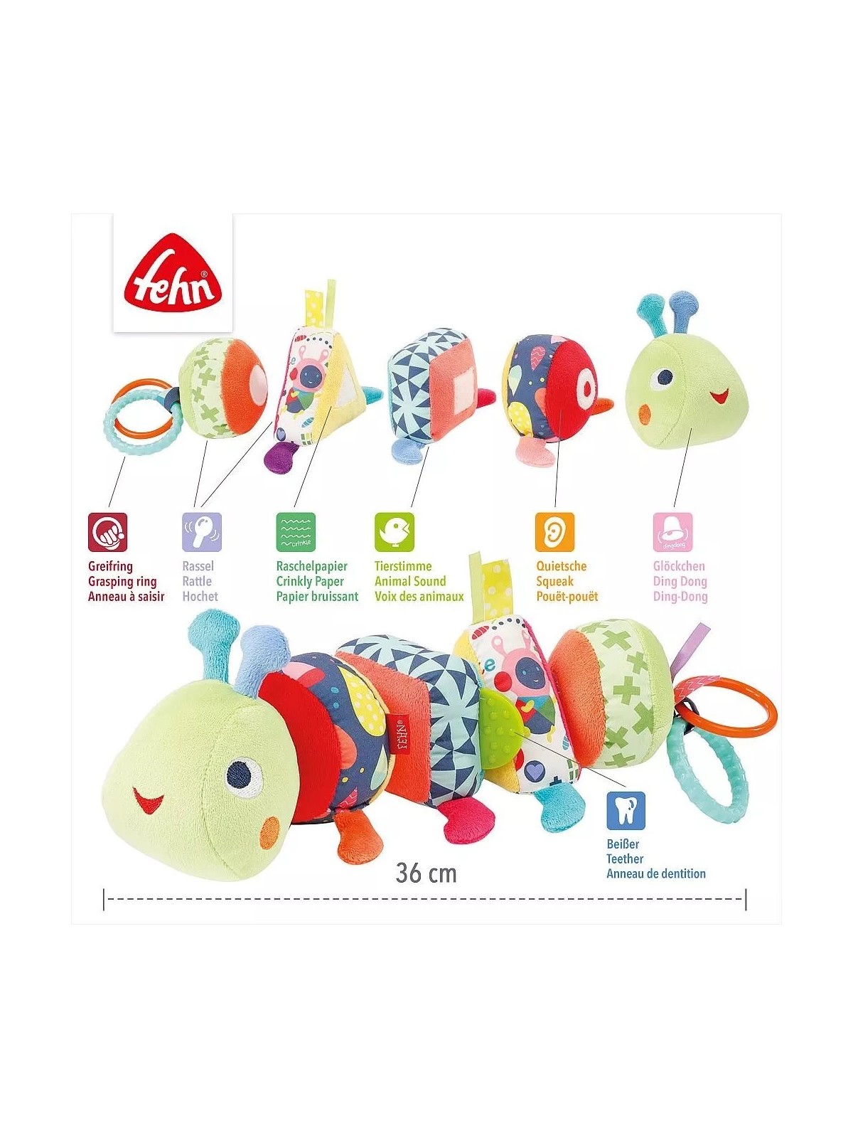 Chenille d'activités, puzzle - Fehn