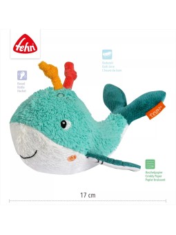 Animal de bain Baleine Fehn – Jouet sensoriel et flottant pour bébé